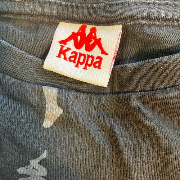 💛2FOR$12 Kappa Kids Logo Print Black T-Shirt - Picture 3 of 6